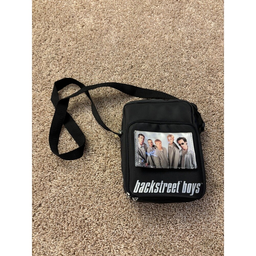 Vintage 2000 Avon Backstreet Boys Crossbody Purse CD Holder Mini Bag 00s Y2K